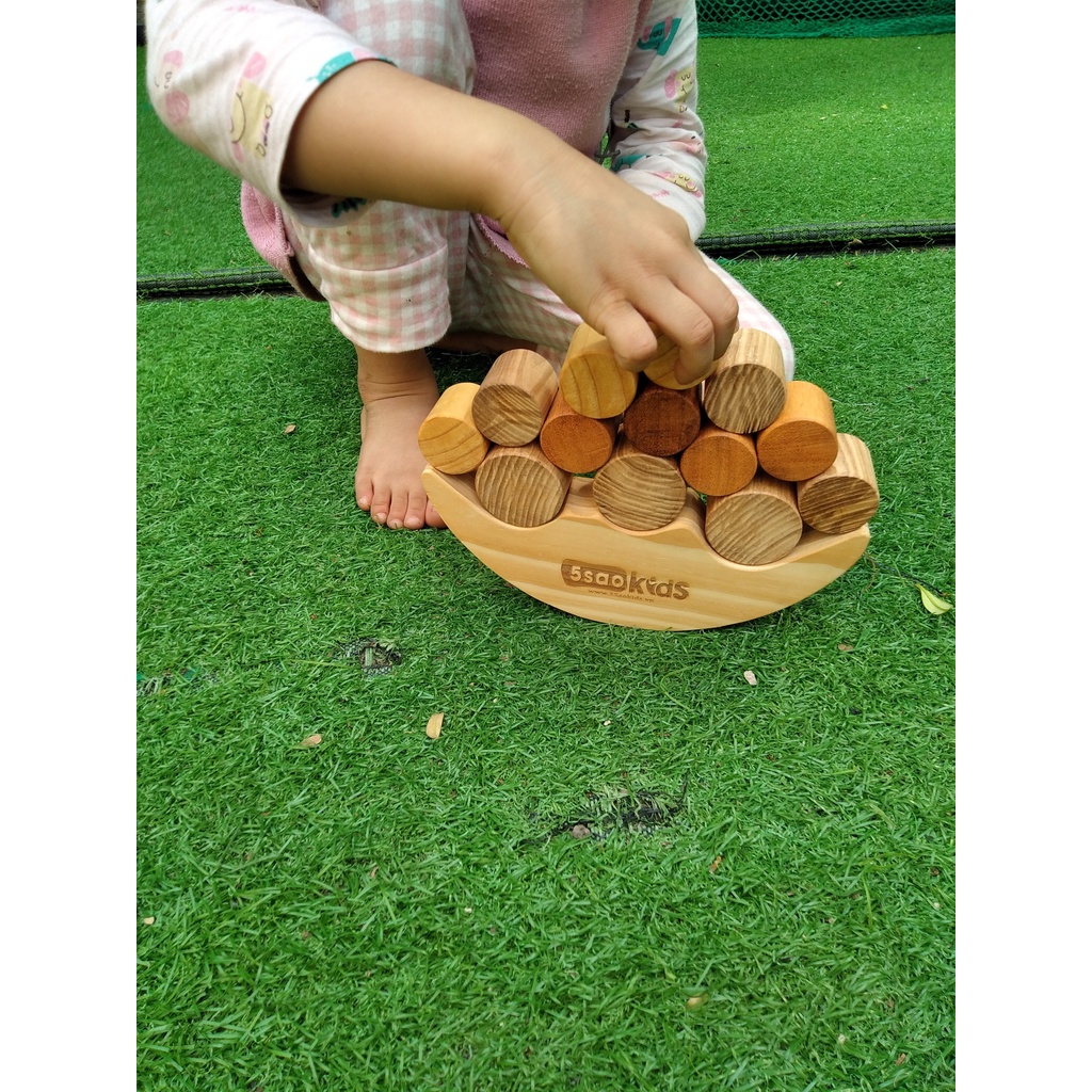 Bộ đồ chơi xếp hình cân bằng