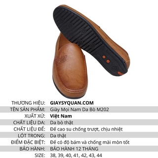GIÀY LƯỜI DA BÒ CAO CẤP 2 MÀU ĐEN/NÂU.