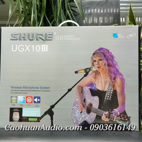 Micro không dây 4 ANTEN SHURE UGX10 III (Main đỏ)