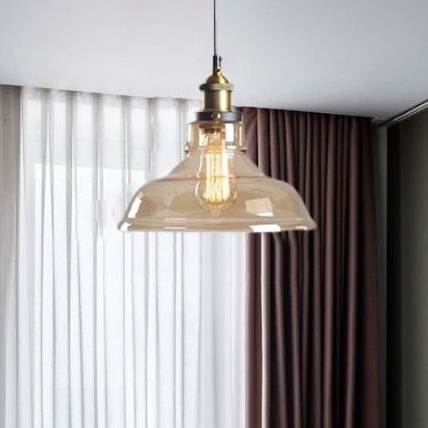 Đèn thả MONSKY BITON chao thủy tinh cao cấp trang trí nội thất hiện đại kèm bóng led ST64 [ẢNH THẬT 100%]