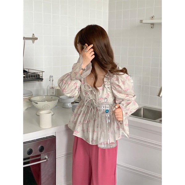 Áo babydoll dài tay