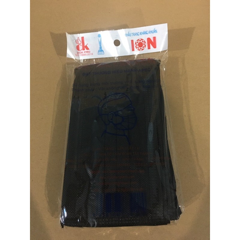 Khẩu Trang Y Tế Đen 5 Lớp 1 Hộp 50 Cái