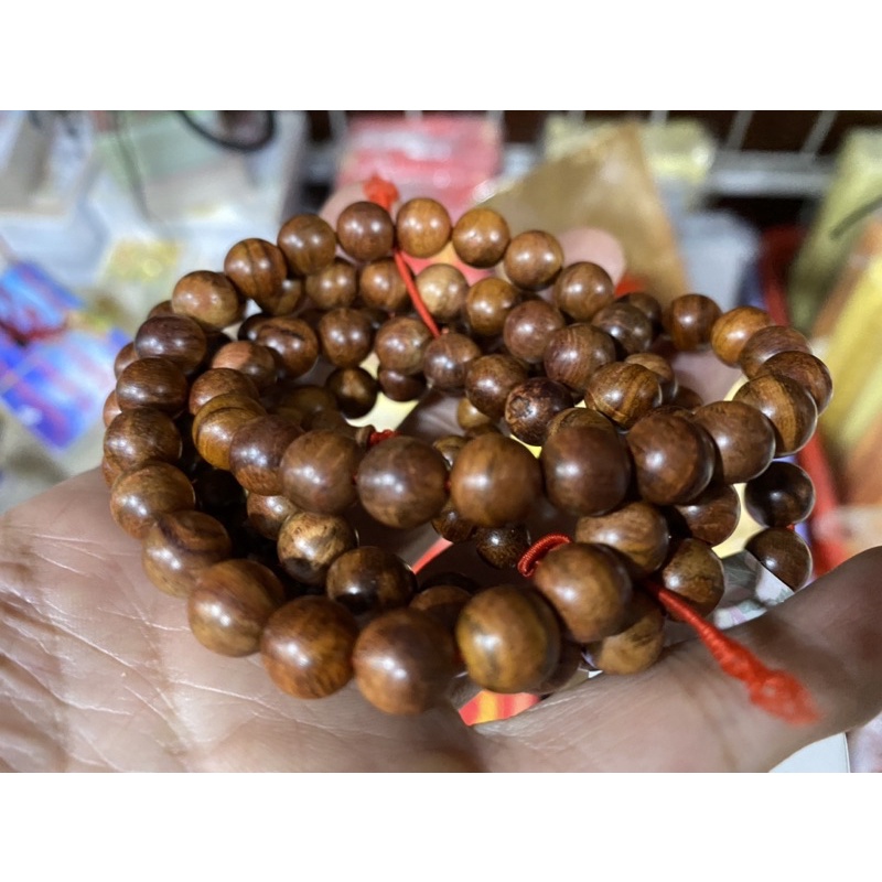 Vòng Tay Gỗ Sưa Chuỗi Tràng 108 Hạt 6Ly 8Ly, Chuỗi Tràng Hạt Gỗ Sưa Tự Nhiên