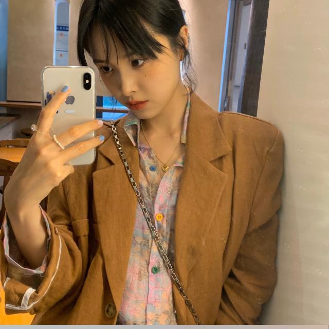 Áo Khoác + Áo Khoác Họa Tiết Tranh Sơn Dầu Kiểu Retro Cá Tính Cho Nữ (15 Ngày)