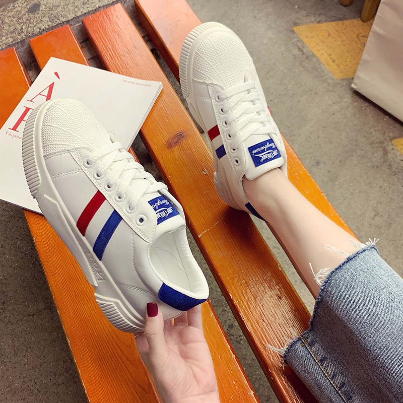 [FREESHIP TỪ 50K] Giầy thể thao nữ Sneakers，Giày Shell Toe trắng Ulzzang(A001&amp;A002)