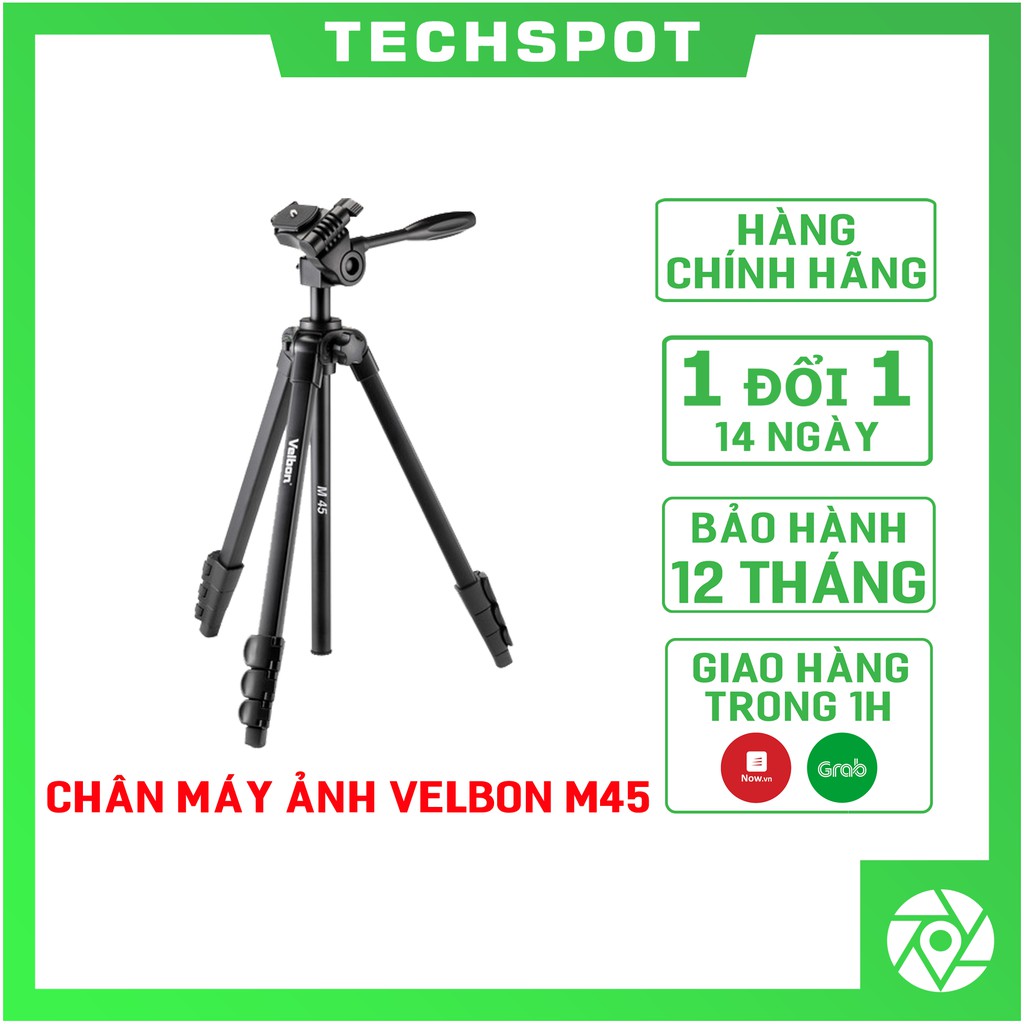 Chân máy ảnh Velbon M45 - HÀNG CHÍNH HÃNG PHÂN PHỐI