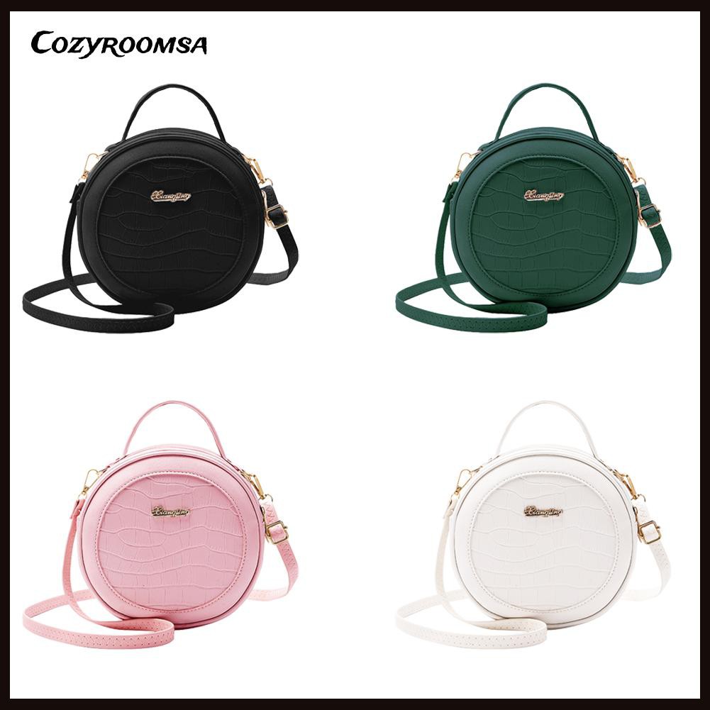 Túi Xách Da Pu Dạng Tròn Thời Trang Cho Nữ