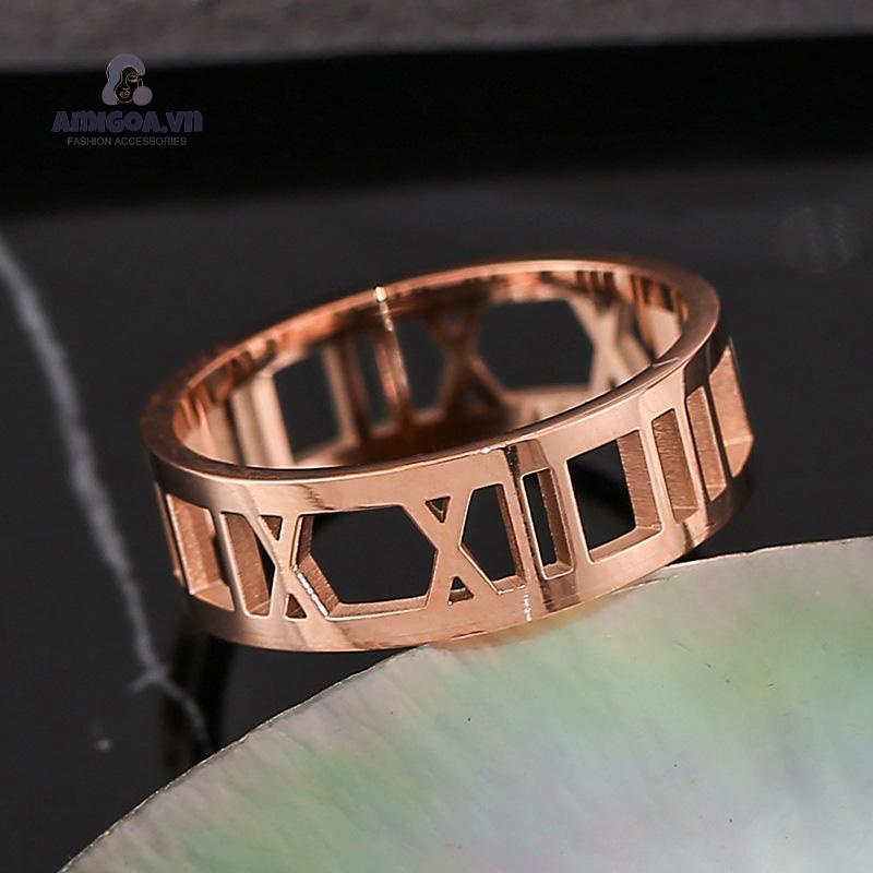 Nhẫn Thép Không Gỉ Đơn Giản Cá Tính Cho Nam