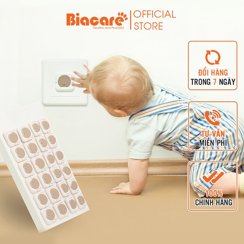 🍁DEAL SỐC🍁Núm Bịt ổ điện cao cấp chống giật nhỏ gọn chắc chắn bảo vệ an toàn cho bé