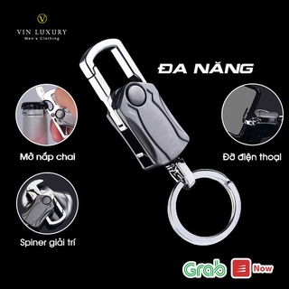 Móc khóa đa năng Spinner treo chìa khóa ô tô, xe máy, khui bia, mở đơn hàng, giá đỡ điện thoại, giải trí - Vin Luxury