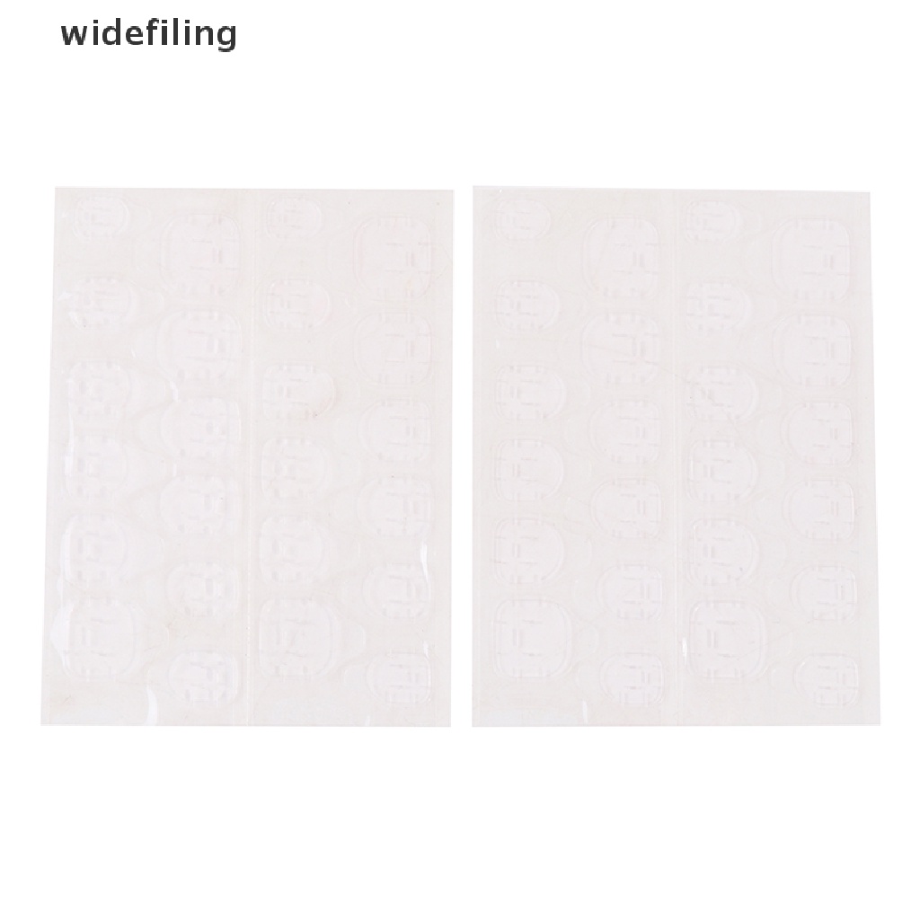 Set 5 Tờ 120 Miếng Dán Móng Tay Giả Trong Suốt Siêu Mỏng