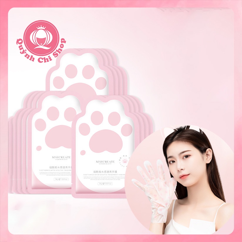 Mặt Nạ Dưỡng Trắng Da Tay Nội Địa Trung Maycreate, Giúp Dưỡng Ẩm, Chống Lão Hóa Da Tốt