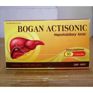 Bogan Actisonic Giải độc gan, bảo vệ tế bào gan, tăng cường chức năng gan Hộp 50 viên