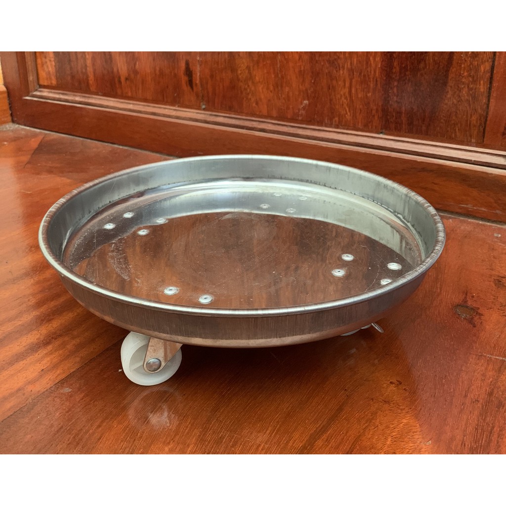 Đế inox lót chậu cây có bánh xe - Giảm 30% ngay hôm nay