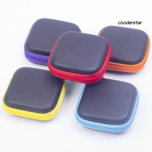 Túi đựng tai nghe thẻ nhớ TF SD dạng vuông cứng tiện lợi