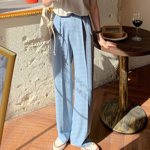 Quần Dài Lưng Cao Dáng Rộng Phong Cách Thời Trang 40522 | BigBuy360 - bigbuy360.vn