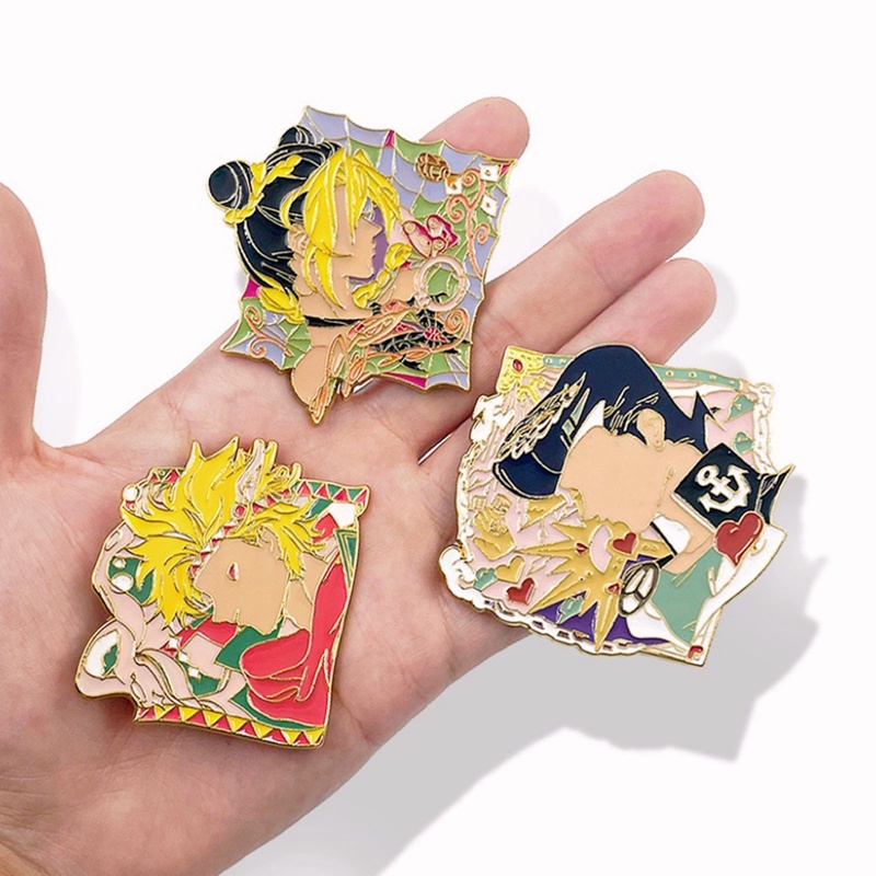 Huy Hiệu Cài Áo Bằng Kim Loại Hình Anime Jojo Bizarre Adventure Kujo Jotaro