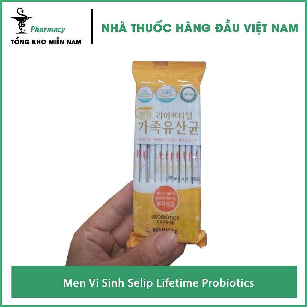 Men Vi Sinh Selip Lifetime Probiotics - Bổ sung vi khuẩn có ích– Tổng Kho MiềnNam ( Bán lẻ 1 Túi x 10 gói)