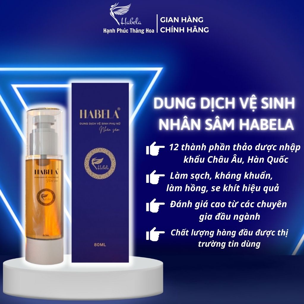 Combo nước hoa vùng kín và dung dịch vệ sinh nhân sâm Habela tăng hiệu qủa tối đa