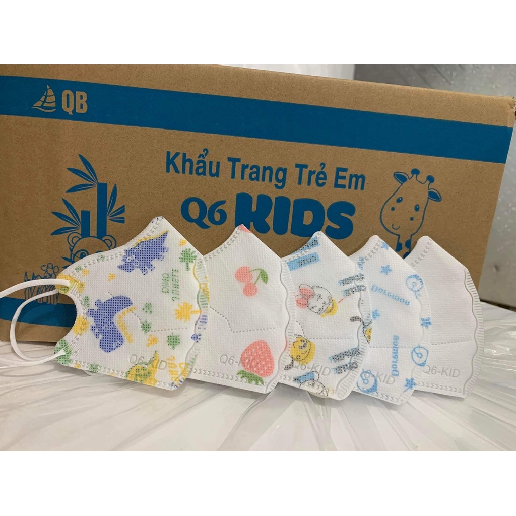 Khẩu Trang 5D Kids Mask kháng khuẩn chống bụi mịn Nhật Minh Moon Kitty 3D 4D 6D 3M KF94 N95 cho bé trẻ em. Hộp 10 Chiếc.