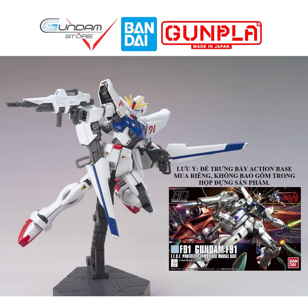 Mô Hình HG Gundam F91 Bandai 1/144 HGUC UC Đồ Chơi Lắp Ráp Anime Nhật