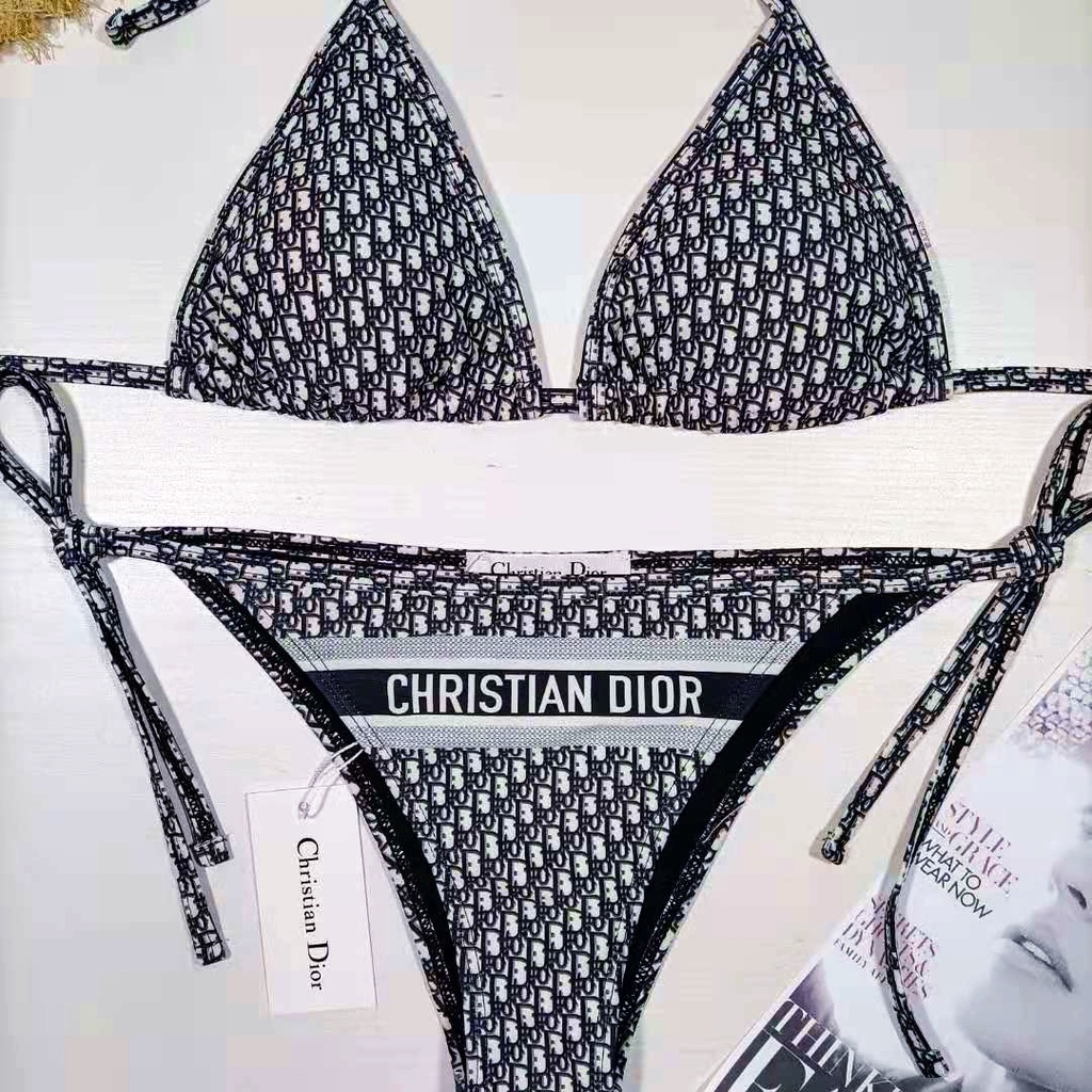 Bikini Đồ Bơi 2 Mảnh Tam Giác Christian Dior Sang Chảnh Cao Cấp