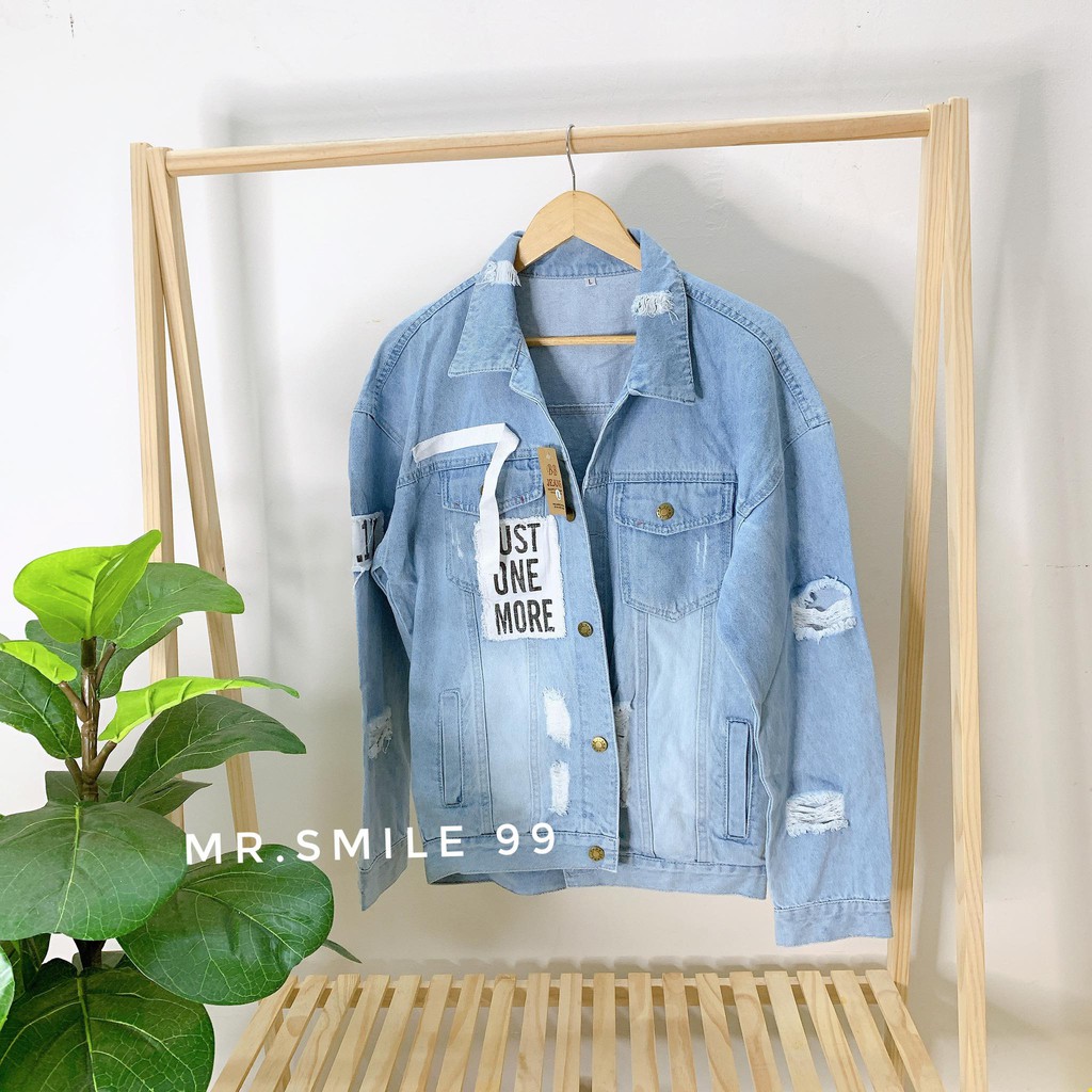 ÁO KHOÁC JEAN NAM NỮ UNISEX MR SMILE 99 SHOP
