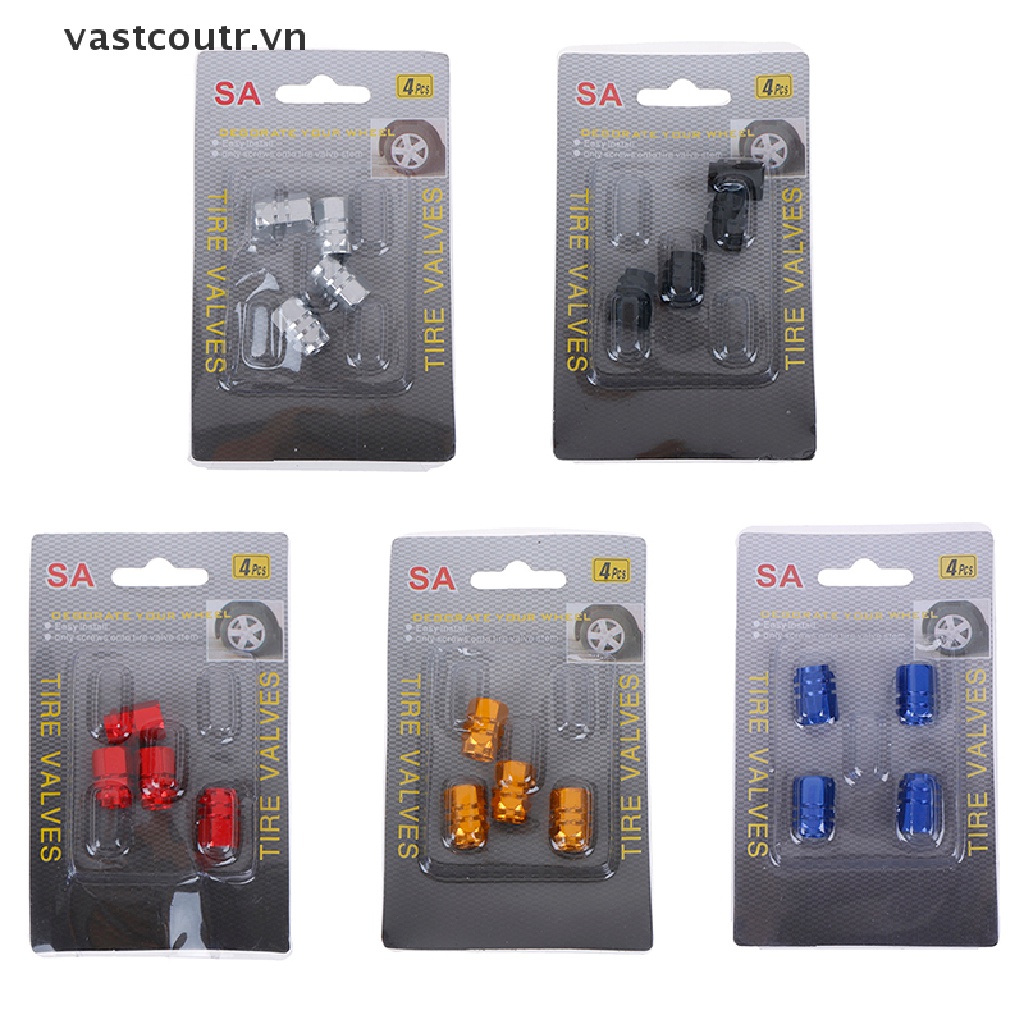 Bộ 4 Cái Vỏ Bọc Van Khí Bánh Xe Mini