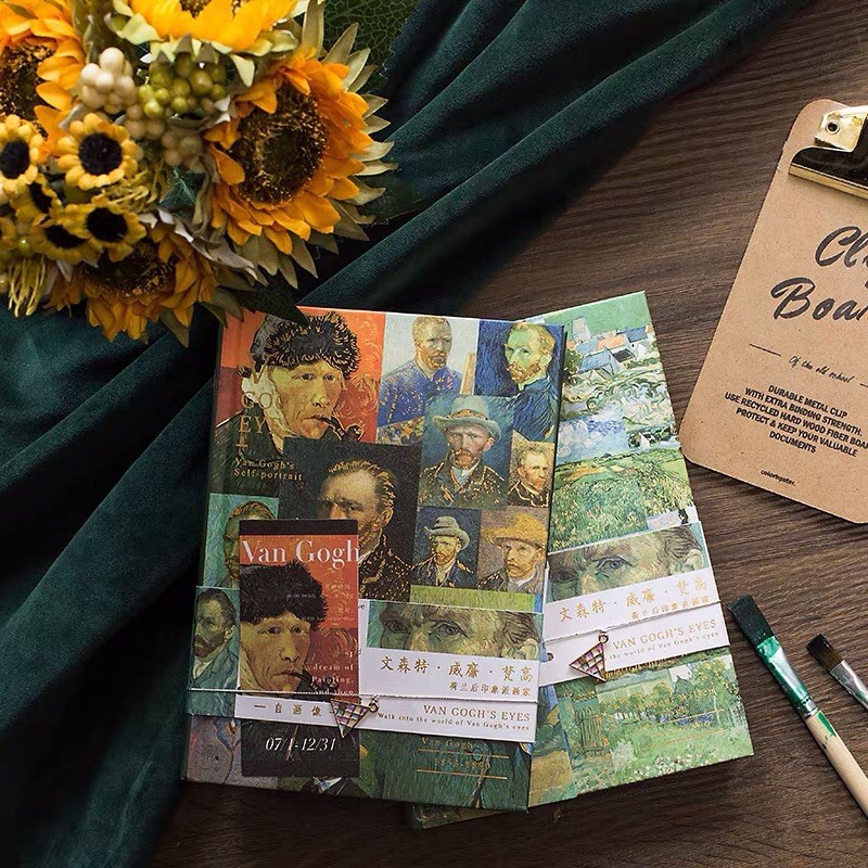 Sổ hoạ tiết tranh Van Gogh