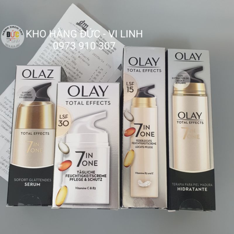 (Mẫu mới+bill Đức ) Kem Dưỡng da OLAY (OLAZ) total effect 7in1- KHO HÀNG ĐỨC