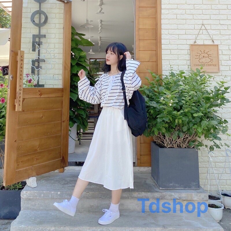 chân váy xếp ly xèo dáng dài chân váy chữa a | BigBuy360 - bigbuy360.vn