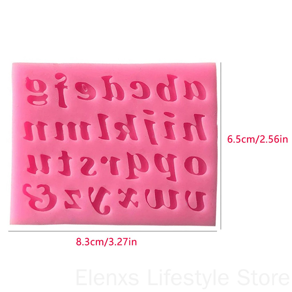 Khuôn Làm Bánh Kẹo Dạng Chữ Và Số Bằng Silicon Cao Cấp Tiện Dụng