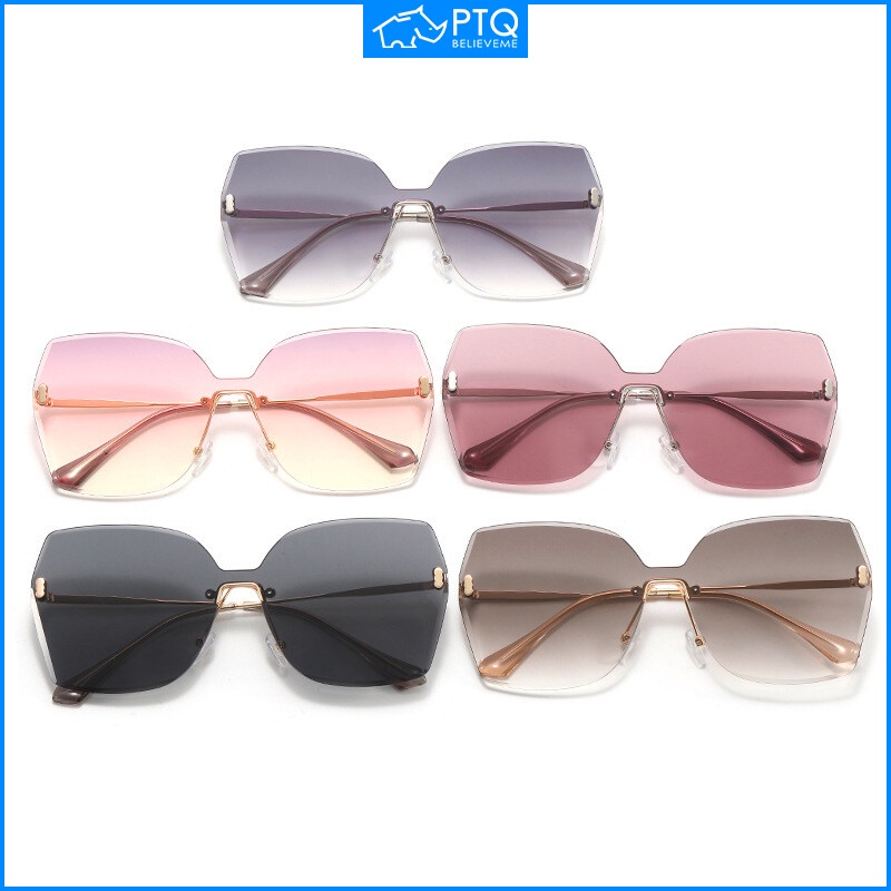 Kính Chống Nắng PTQ Gọng Kim Loại Cao Cấp Thoải Mái Thời Trang