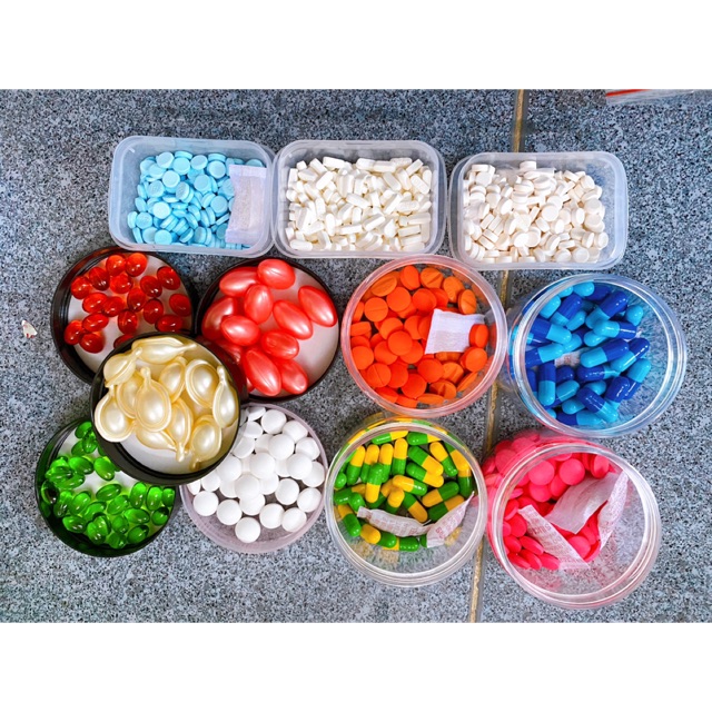 Lẻ viên tẩy kích nhiều màu sắc