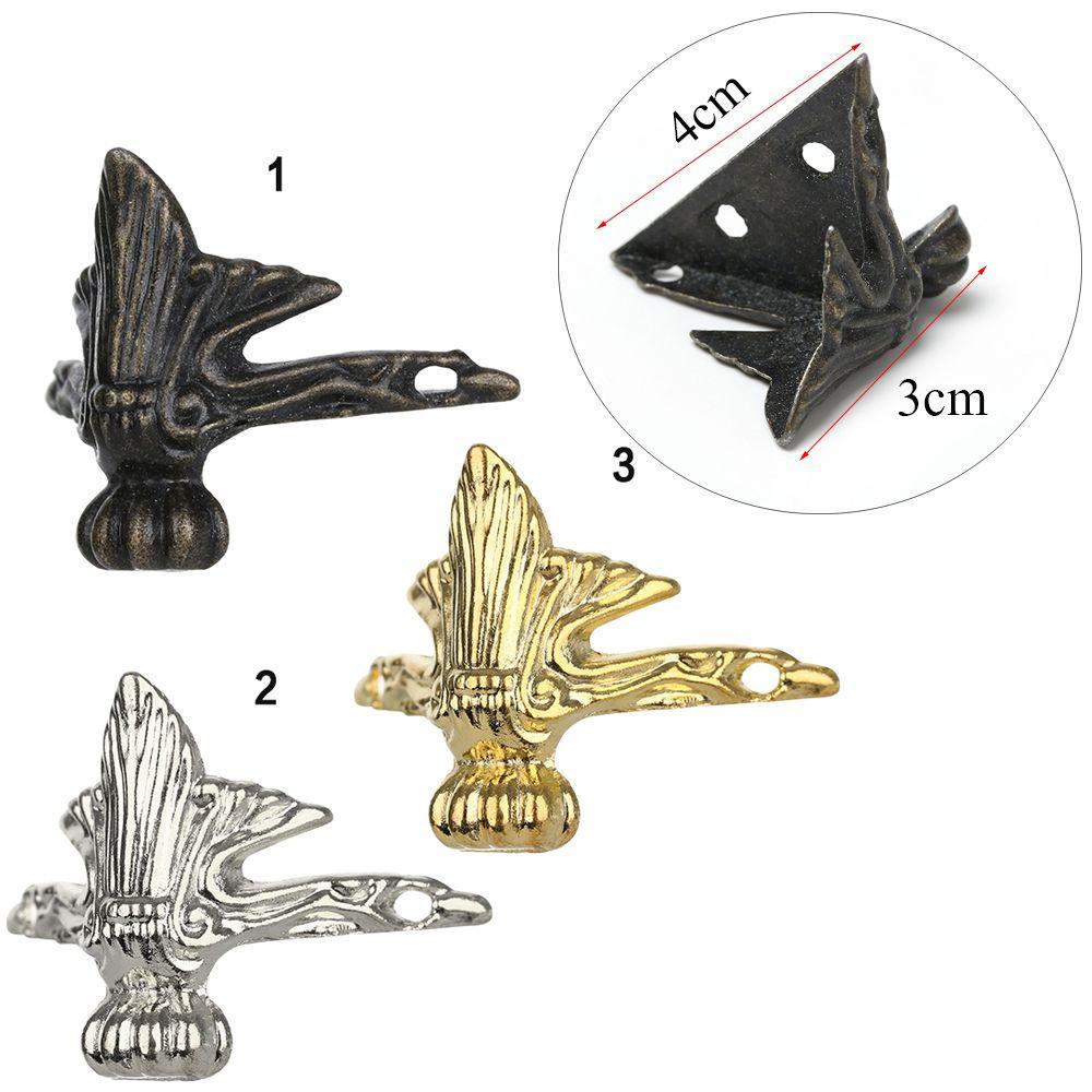 Set 4 Khung Kim Loại Hình Tam Giác Gắn Góc Đồ Nội Thất DIY