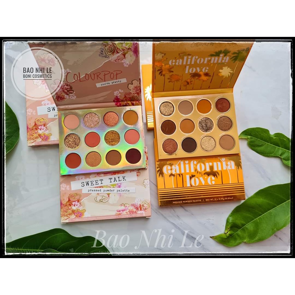 [❌CÓ SẴN-XEM LƯU Ý❌] Bảng phấn mắt 12 ô Colourpop Sweet Talk/California Love