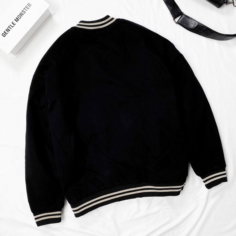 Áo khoác bomber bóng chày System, áo jacket lót bông 2 lớp nam nữ unisex ,MSW Town | BigBuy360 - bigbuy360.vn