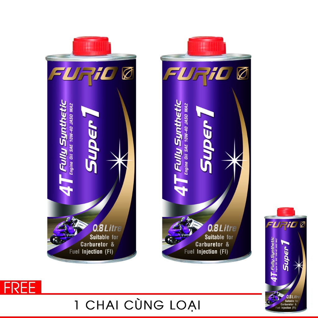 MUA 2 TẶNG 1 NHỚT XE MÁY TỔNG HỢP TOÀN PHẦN 100% BCP THÁI LAN SAE 10W40-API SN-JASO MA2 (1L)