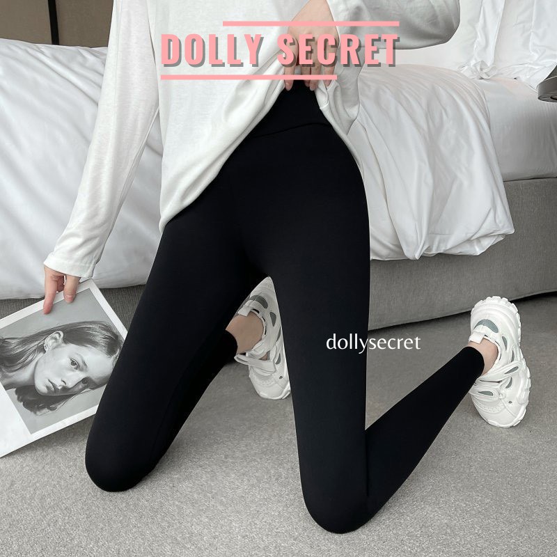 Quần legging nữ dài umi nâng mông dáng dài chống xoắn chất liệu cotton dẻo co dãn 4 chiều UNI DOLLY SECRET Q01