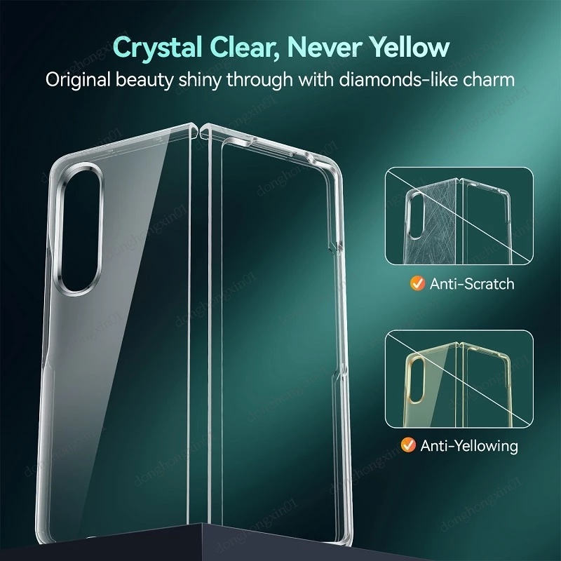 Ốp Điện Thoại Trong Suốt Cho Samsung Galaxy Z Flip 3 / 4 Samsung Z Fold 2 3 4 5G