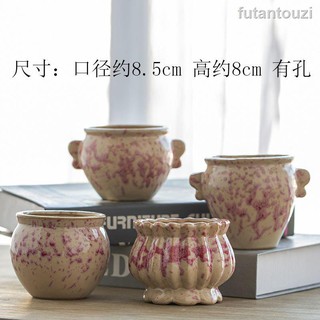 Chậu hoa bằng gốm sứ thiết kế cỡ lớn thoáng khí tiện dụng