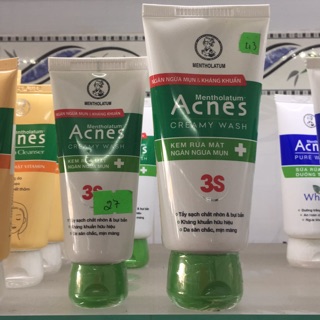 Sữa rửa mặt Acnes 3S