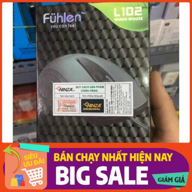 Chuột máy tính Fuhlen L102 KM miếng lót chuột độ bám cực tốt