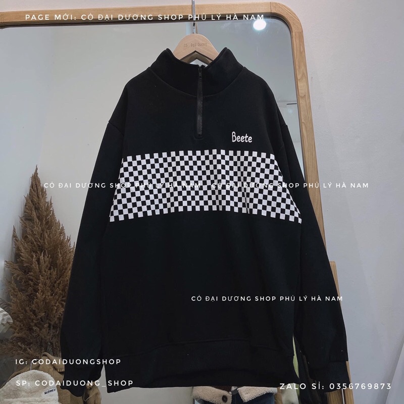 áo nỉ polo bàn cờ beete | BigBuy360 - bigbuy360.vn