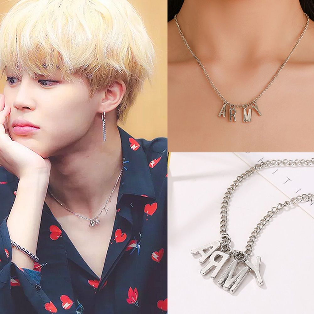 Vòng cổ Có Mặt Chữ BT21 Dễ Thương Thời Trang Hàn Quốc Cho Fan BTS