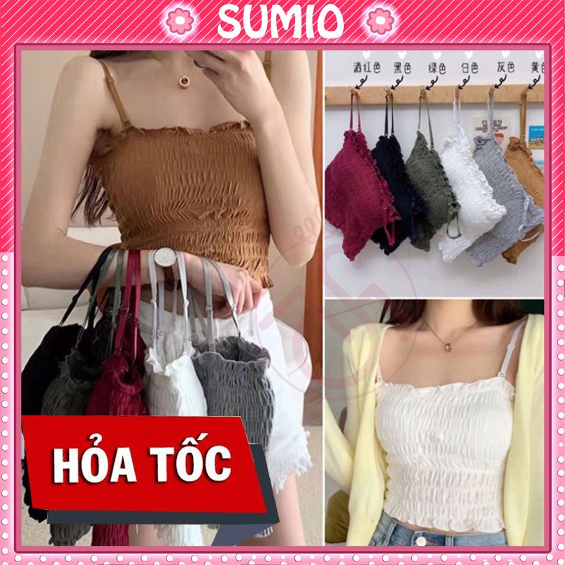 Áo Lót Bra Nữ Quây Ngực Không Gọng Sexy Cao Cấp Đệm Nhún Sumio_Offical Al004 Áo 2 Dây Cotton Quyến Rũ