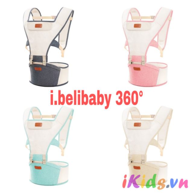 Địu ngồi I.BeliBaby 360 siêu thoáng mát mẫu 2018 (l.belibaby) -