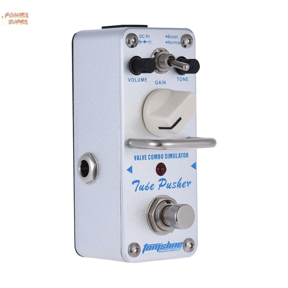 AROMA ATP-3 Tube Pusher Valve Combo Simulator Electric Guitar Effect Pedal Mini Single Effect with True Bypass