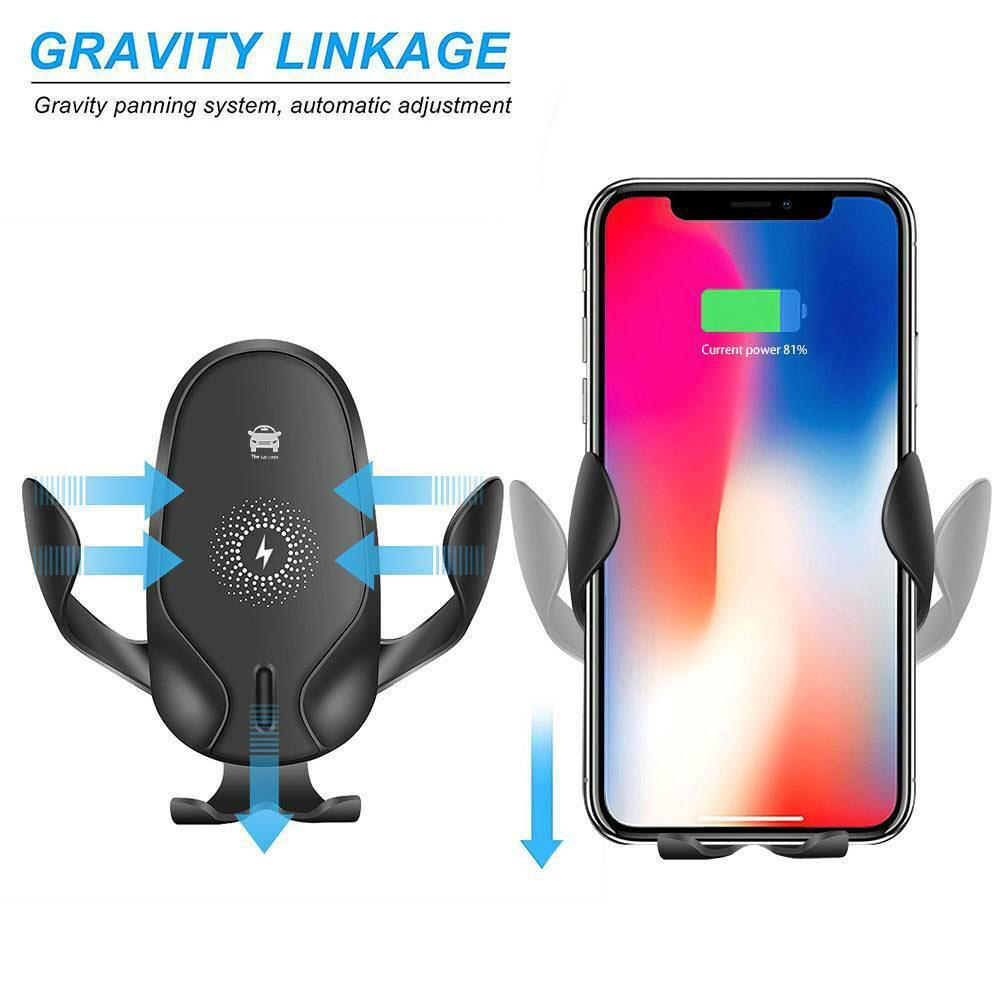 Đế Sạc Điện Thoại Di Động Không Dây 10W Kẹp Tự Động Cho Xe Hơi