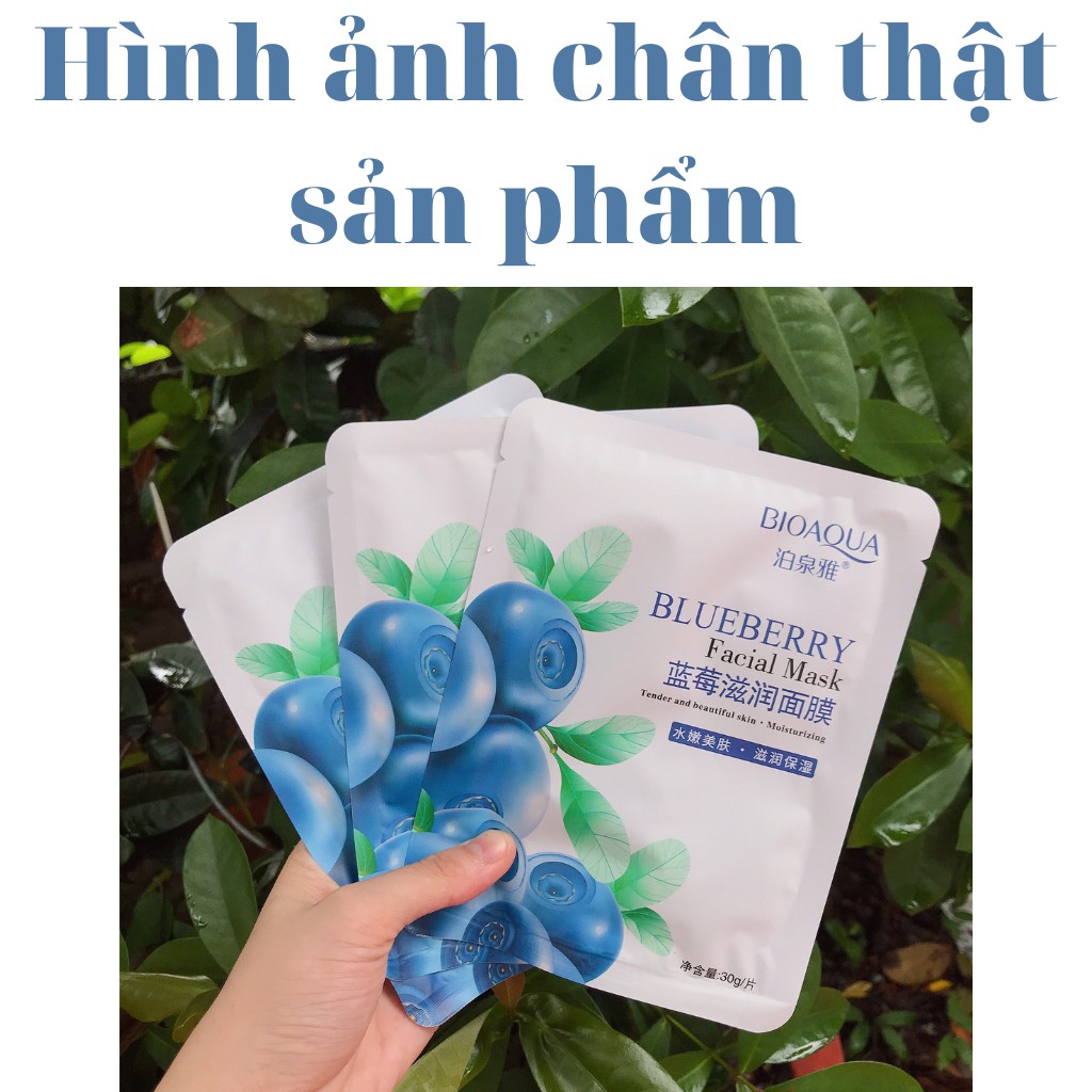 Mặt nạ giấy dưỡng da dầu mụn dưỡng trắng sáng da hoa quả trái cây mask BIOAQUA nội địa Trung